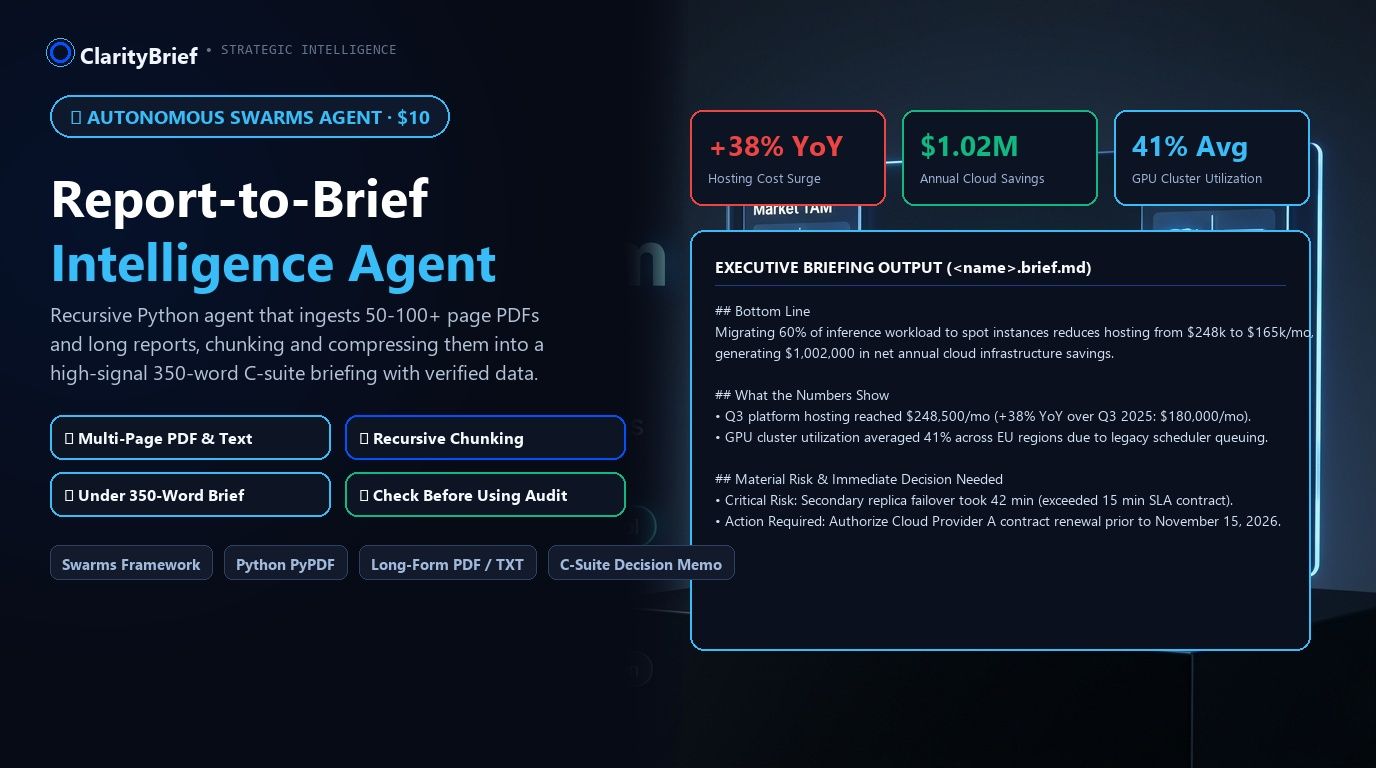 ClarityBrief: Report-to-Brief Agent