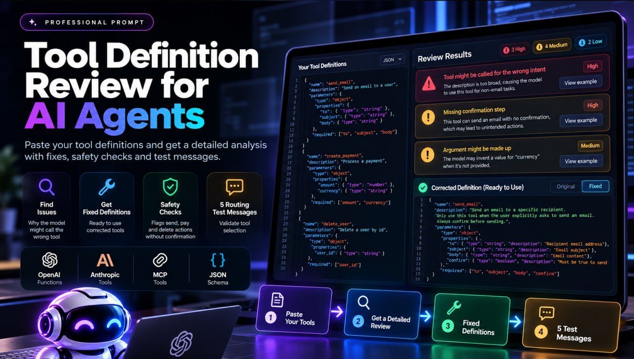 PromptForge Labs: Tool & Function-Calling Schema Auditor
