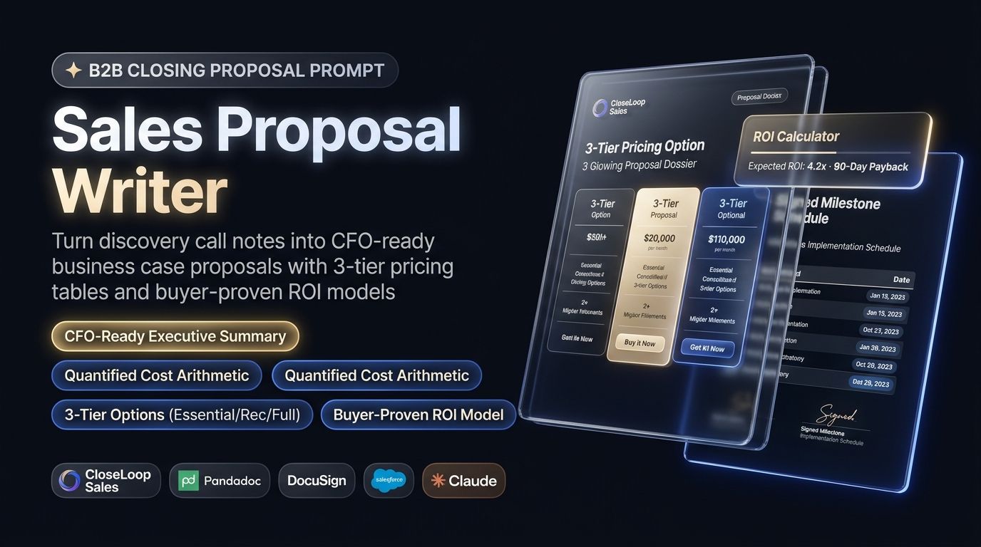 CloseLoop Sales: Sales Proposal Writer