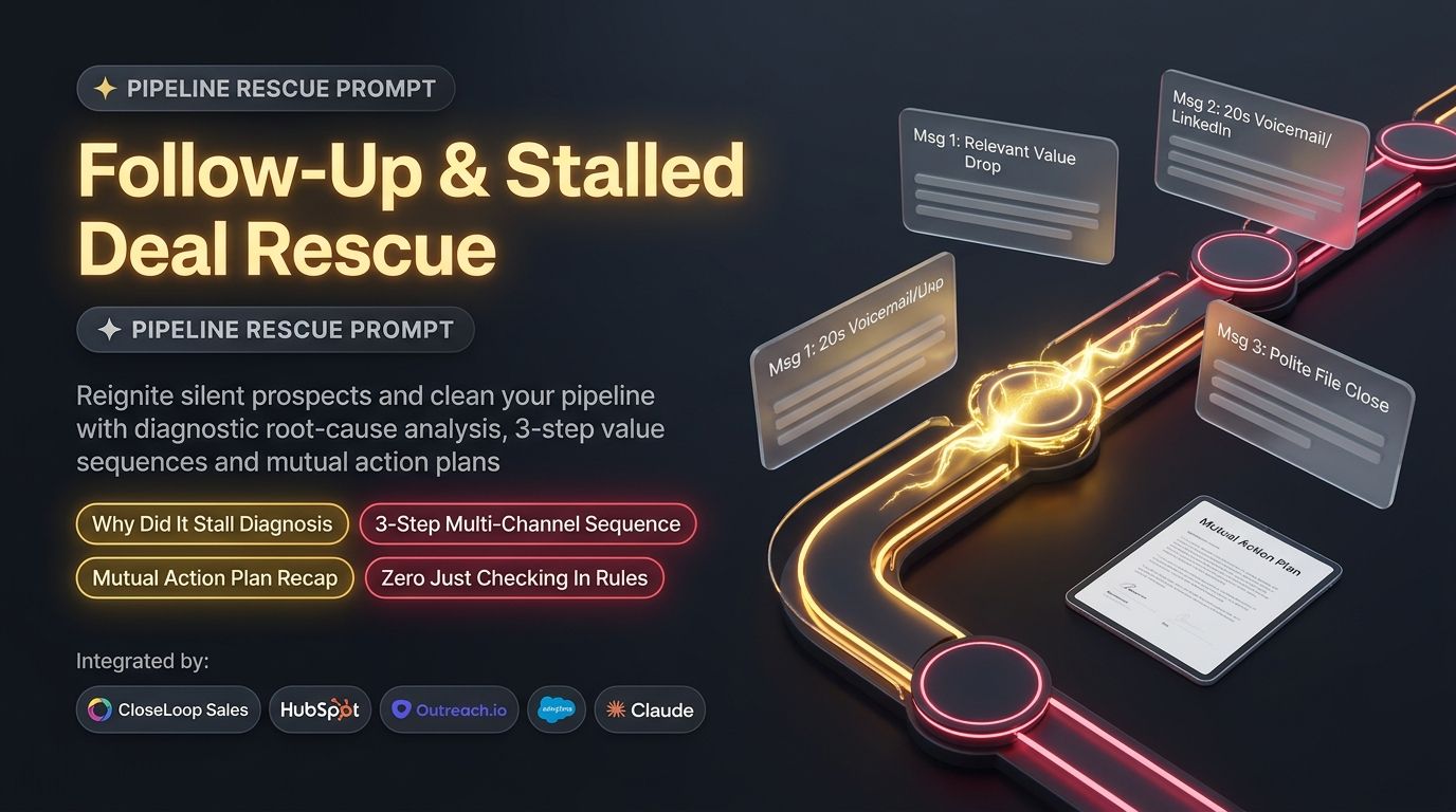 CloseLoop Sales: Follow-Up & Stalled Deal Rescue