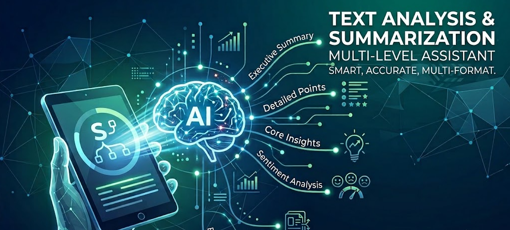 Advanced Text Analysis & Summarization Assistant