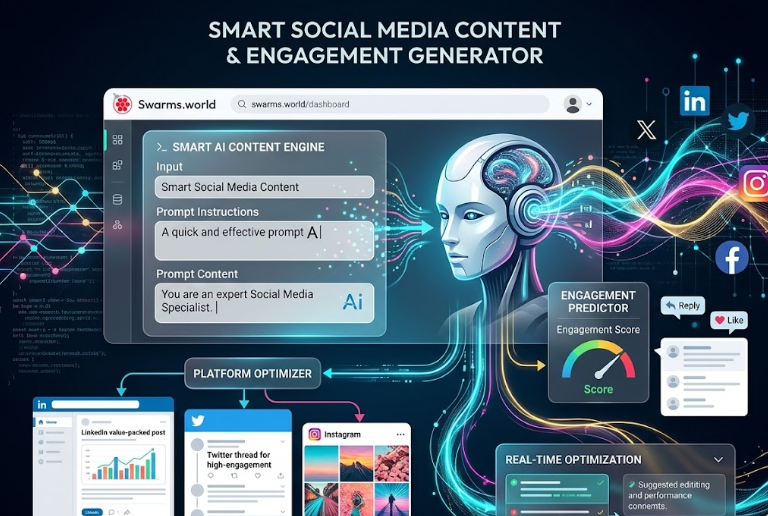Smart Social Media Content & Engagement Generator