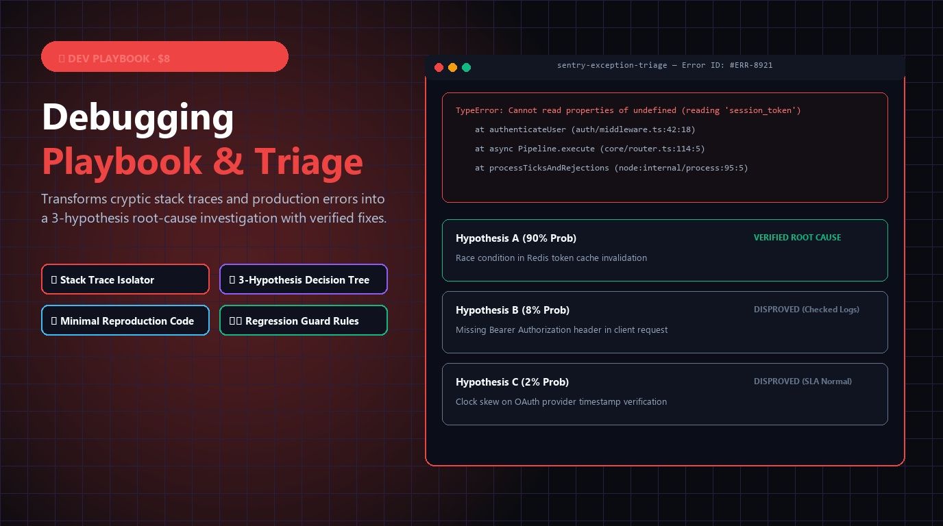 ShipKit DevTools: Debugging Playbook
