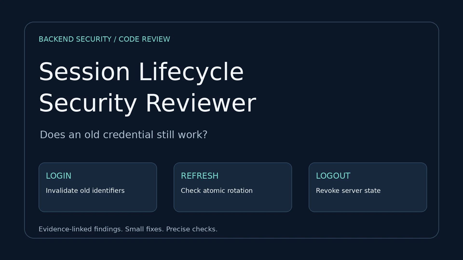 Session Lifecycle Security Reviewer